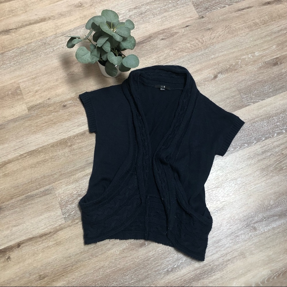 Forever 21 Navy Blue Open Sweater Size Small